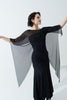 DANCE QUEEN 1111 Black Round Neck Mesh Practice Dance Sport Ballroom leotard