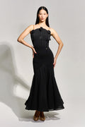 DANCE QUEEN 993 Black Flower Haute Couture Classic Dress