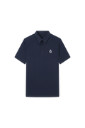 DANCE QUEEN M128-2 Navy Blue Upgrade Fabric Short Raglan Sleeve Man Polo Shirt