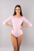 DANCE QUEEN 015 DANCE QUEEN Boat Neck Low Back Ribbed Leotard