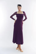 DANCE QUEEN 581-2 Tailor Made Dark Purple Dress