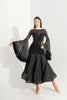 DQ-538 Tailor-Made Flowing Flared Sleeve Cinched Waist Godet Dress