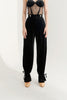 DANCE QUEEN 266 Ankle Strap Velvet Trousers