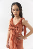 DQ-2315 Kid High-End Customized Bow Decorated Ruffle Dress