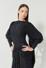 DANCE QUEEN 1057-4 ack Lace Trim High Neck Gathered Lantern Puff Sleeve Overlay Long Sleeve Women Wear Dance Bodysuit Leotard