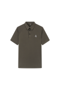 DANCE QUEEN M128-6 Brown Upgrade Fabric Short Raglan Sleeve Man Polo Shirt