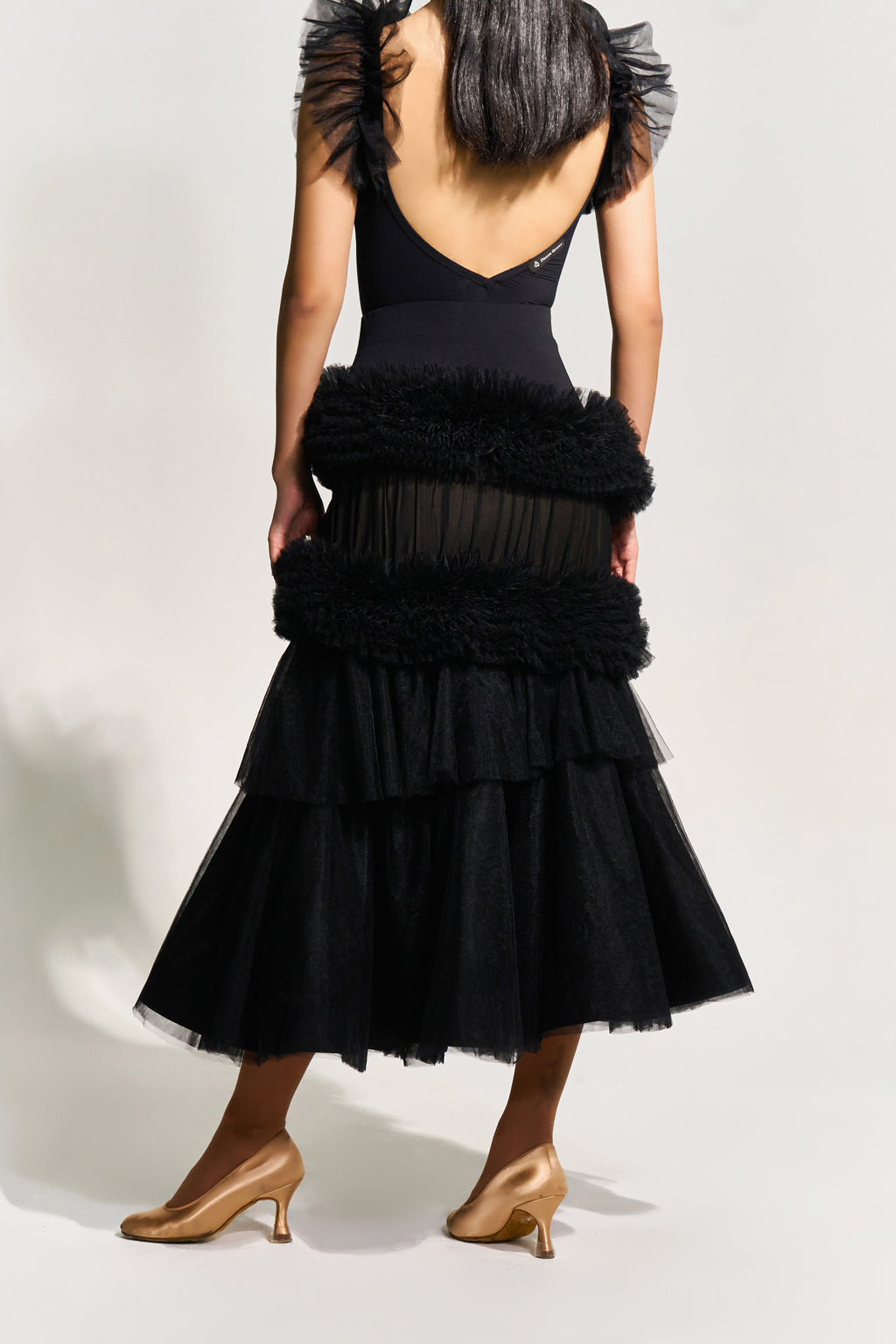 DANCE QUEEN 972 Limited Lace Multi Layer Ballroom Practice Skirt