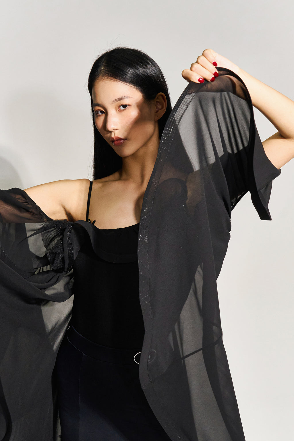 DANCE QUEEN 1000 Black Big Float Ballroom Practice Leotard
