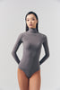 DANCE QUEEN 006 Advanced Nude Basic High-Neck Long Sleeve Leotard