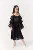 DQ-2305 High-End Customized Ruffle Hem Dress