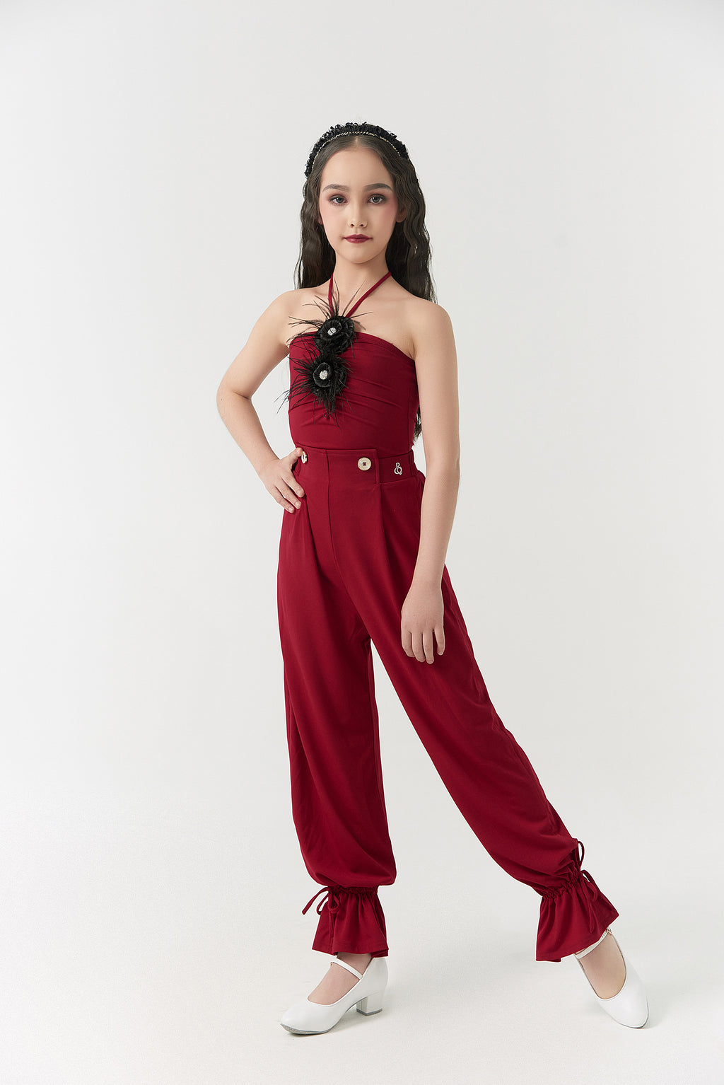 DQ-2201rd Ankle Strap Trousers Ace Design ｜Kids Series