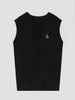 DANCE QUEEN M117 V-neck Black Vest Sweater