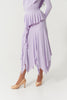 DANCE QUEEN 820-7 Light Purple Irregular Float Ballroom Practice Dancing Skirt