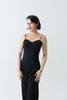 DANCE QUEEN 1094 Black V Neck Suspenders Practice Dance Sport Ballroom leotard