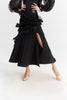 DANCE QUEEN 1028 Classic Black Ballroom Standard Practice skirt