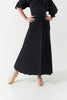 DANCE QUEEN 1133 Black Front Pleated A-line Ballroom Skirt