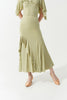 DANCE QUEEN 789-6 Jade Green Iregular Design Ballroom Dancewear Practice Skirt