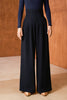 DANCE QUEEN 851-10 High Waist Navy Blue Wide Leg Woman Practice Trouser