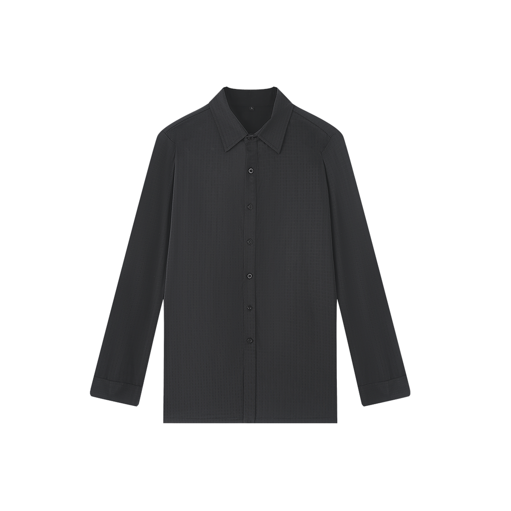 DANCE QUEEN M039-3 Classic Black Long-sleeved Shirt