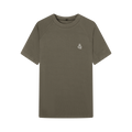 DANCE QUEEN M126-6 Brown Upgrade Fabric Round Neck Short Raglan Sleeve Man T-Shirt