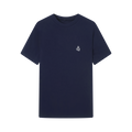 DANCE QUEEN M127-2 Navy Blue Upgrade Fabric Round Neck Short Sleeve Man T-Shirt