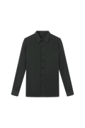 DANCE QUEEN M133-2 Classic Gray Polo Long Raglan Sleeve Man Shirt
