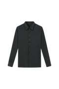 DANCE QUEEN M133-2 Classic Gray Polo Long Raglan Sleeve Man Shirt