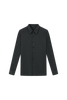 DANCE QUEEN M133-2 Classic Gray Polo Long Raglan Sleeve Man Shirt