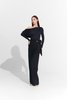 DANCE QUEEN 812 Upgraded Fabric Classic Black Drape Trousers