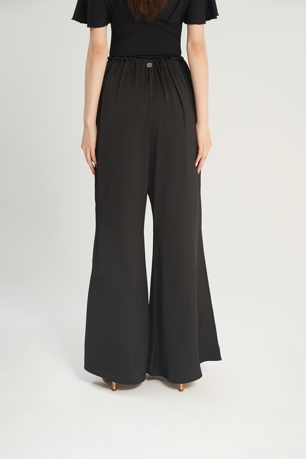 DANCE QUEEN W17 Petal Drawstring Wide Leg Flard Trousers