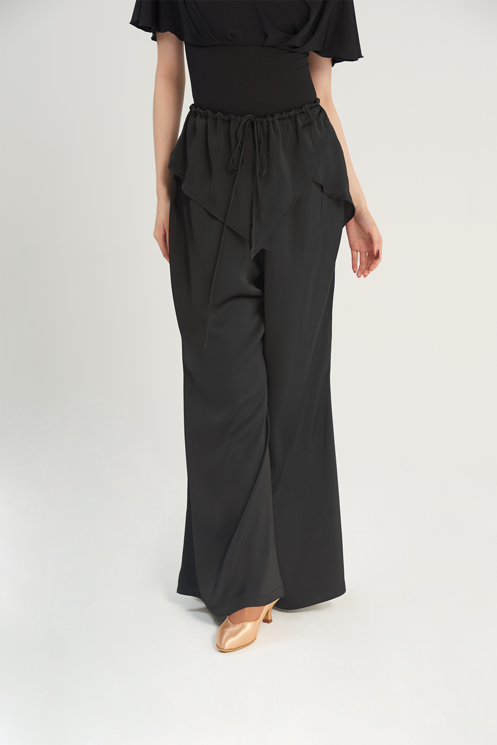 DANCE QUEEN W17 Petal Drawstring Wide Leg Flard Trousers