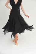 DANCE QUEEN 687 Black lace skirt