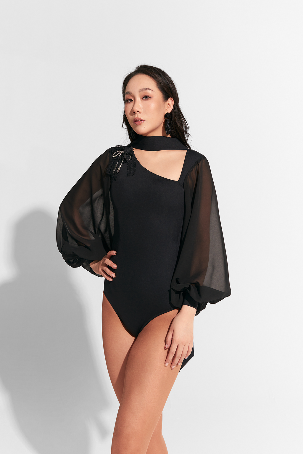 DANCE QUEEN 808 Lantern Sleeves Leotard