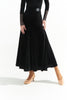 DANCE QUEEN 391-3 Black Basic Velvet Ballroom Practice Dance Sport Skirt