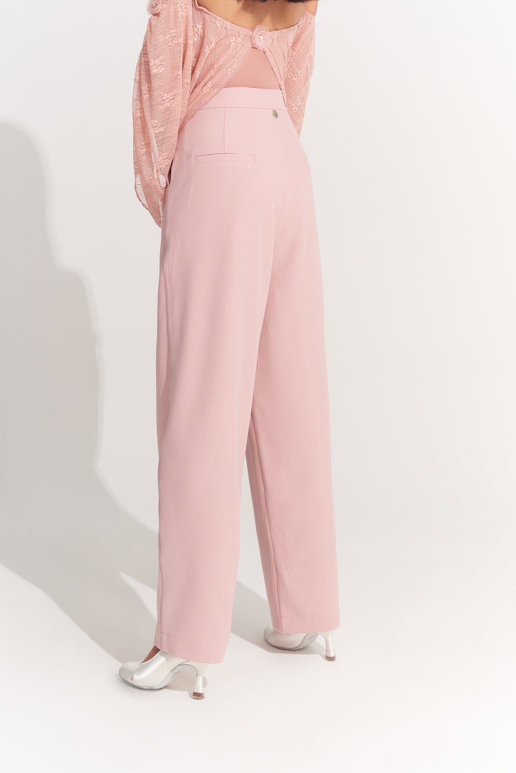 DANCE QUEEN 426-8 Peach Pink Ballroom Practice Trouser