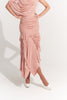 DANCE QUEEN 1008-3 Peach Pink Lace Ballroom Basic Skirt