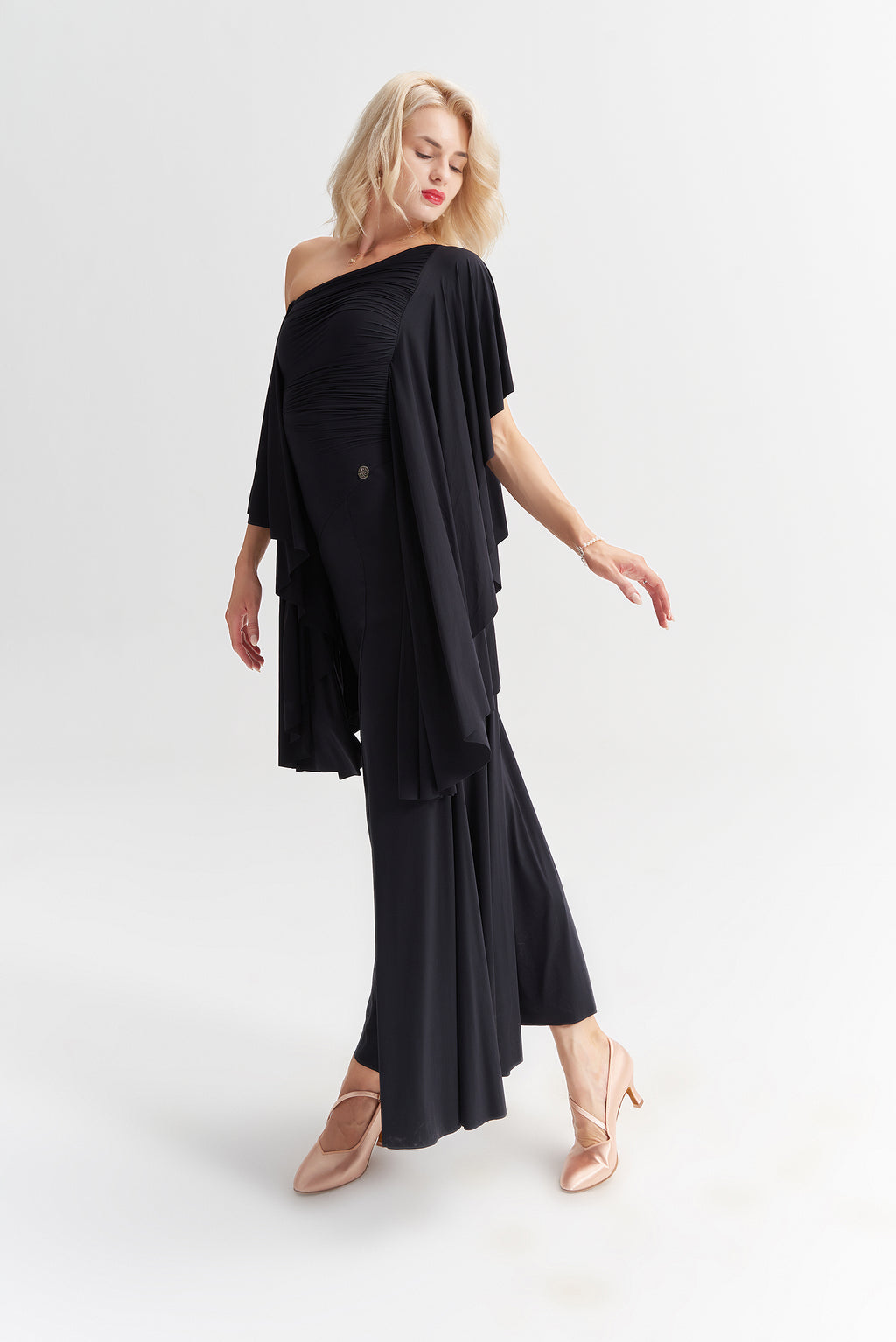 DANCE QUEEN 1021 Black Super Comfortable Haute Couture Classic Dress