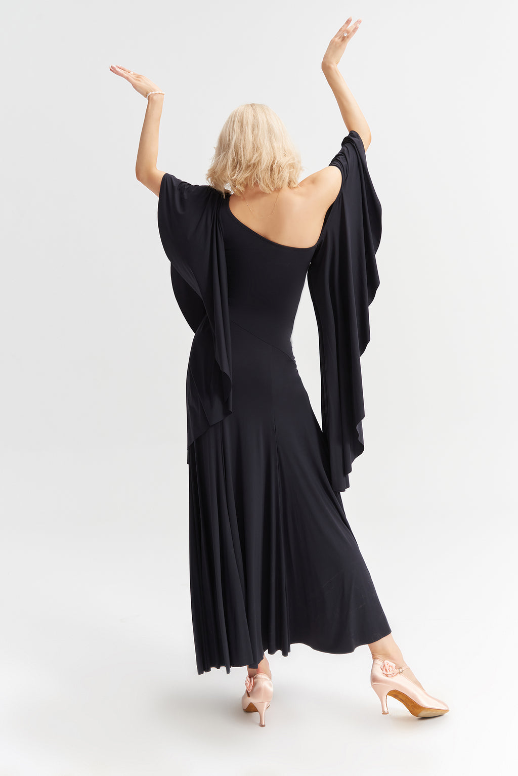 DANCE QUEEN 1021 Black Super Comfortable Haute Couture Classic Dress