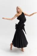 DANCE QUEEN 1035 Black Lace Haute Couture Classic Dress