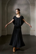 DANCE QUEEN 1045 Black Simple Haute Couture Classic Customized Dress