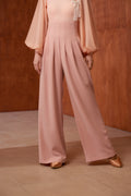 DANCE QUEEN 851-13 Pink High Waist Wide Leg Training Practicing Trouser