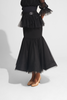 DANCE QUEEN 963 Classic Black Multi-tiered Dance Ballroom Skirt