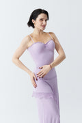 DANCE QUEEN 1094-2 Taro Purple V Neck Suspenders Practice Dance Sport Ballroom leotard