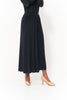 DANCE QUEEN 1133 Black Pleats Design Practice Dance Sport Ballroom Elastic Skirt