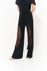 DANCE QUEEN 1140 Black Lace Design Practice Dance Sport Ballroom Elastic Adjustable Trouser