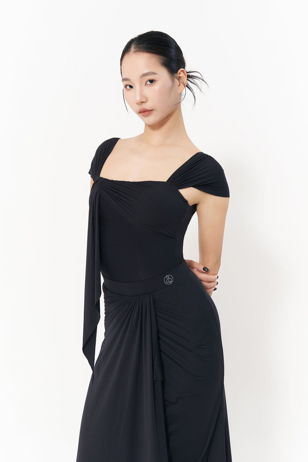 DANCE QUEEN 1143 Black Square Neck Backless Practice Dance Sport Ballr –  dancequeen-dancewear