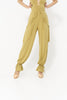 DANCE QUEEN 1144-3 Turmeric Limited Bow Design Practice Dance Sport Ballroom Elastic Trouser