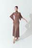 DANCE QUEEN 1171-5 Blush Lotus Metal Clasp Mesh Short Sleeve Ballroom Leotard