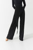 DANCE QUEEN 1161 Black Bow Detail Waistband Tapered Ballroom Trouser