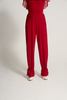 DANCE QUEEN 701-3 Red Elastic Waistband Ballroom Training Trouser